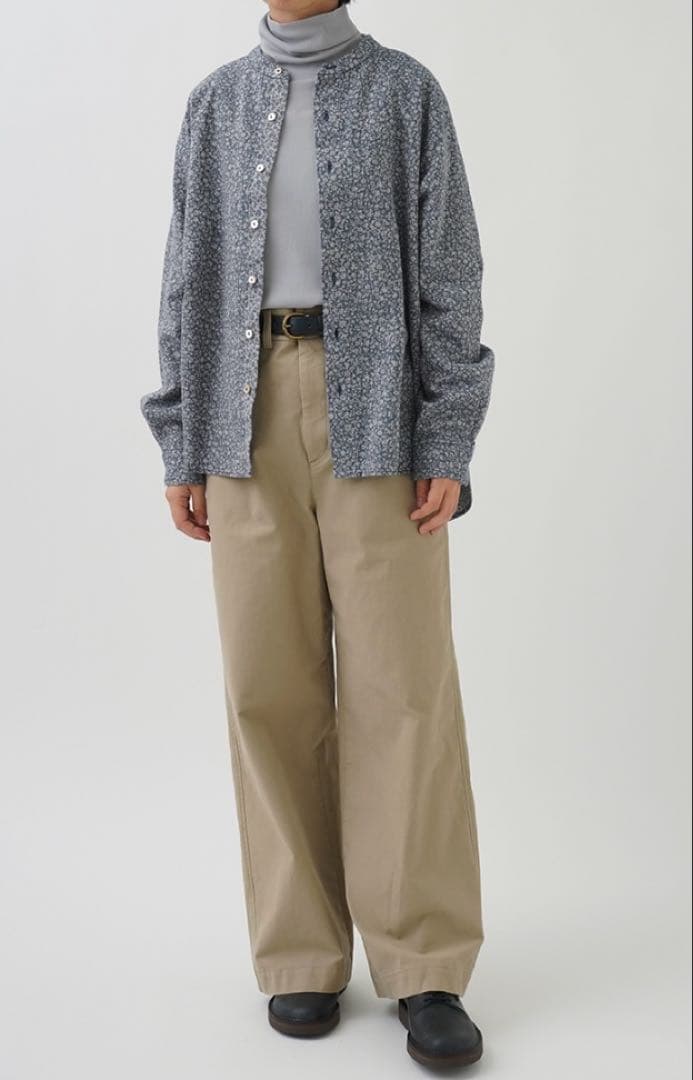 パラスパレス モールスキン ストレッチ ワイドパンツ