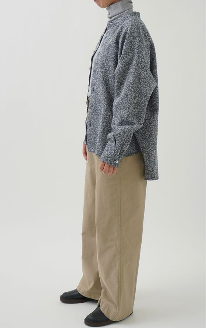 パラスパレス モールスキン ストレッチ ワイドパンツ