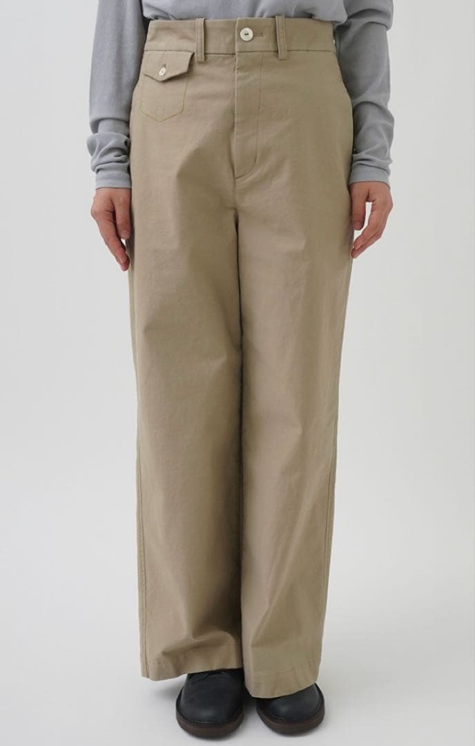 パラスパレス モールスキン ストレッチ ワイドパンツ