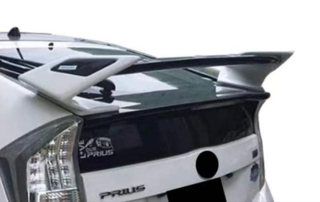 トヨタ 30系プリウス ZVW30 リアスポイラー 塗装済 白×黒