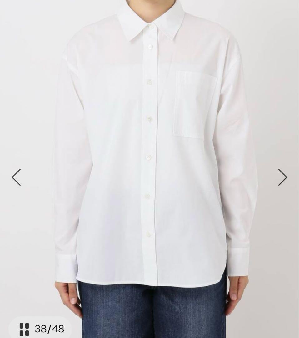 新品　Spik and Span 50コットンコンパクトシャツ