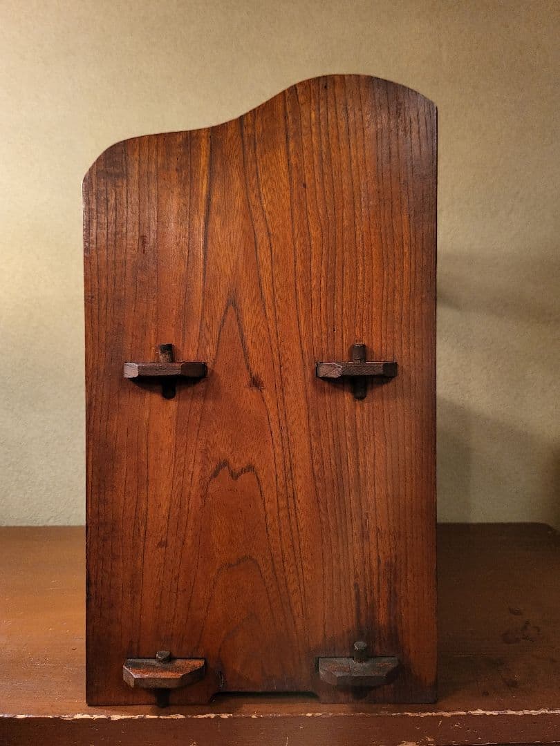 蛇腹 収納付き 楔式 本棚　古道具　レトロ　ヴィンテージ　アンティーク