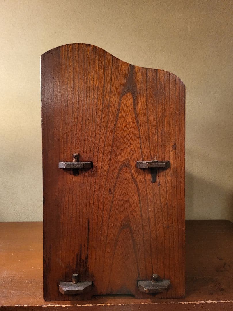 蛇腹 収納付き 楔式 本棚　古道具　レトロ　ヴィンテージ　アンティーク