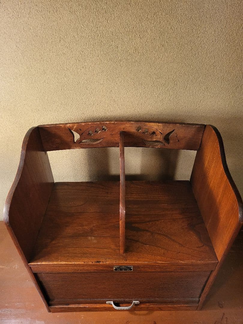 蛇腹 収納付き 楔式 本棚　古道具　レトロ　ヴィンテージ　アンティーク