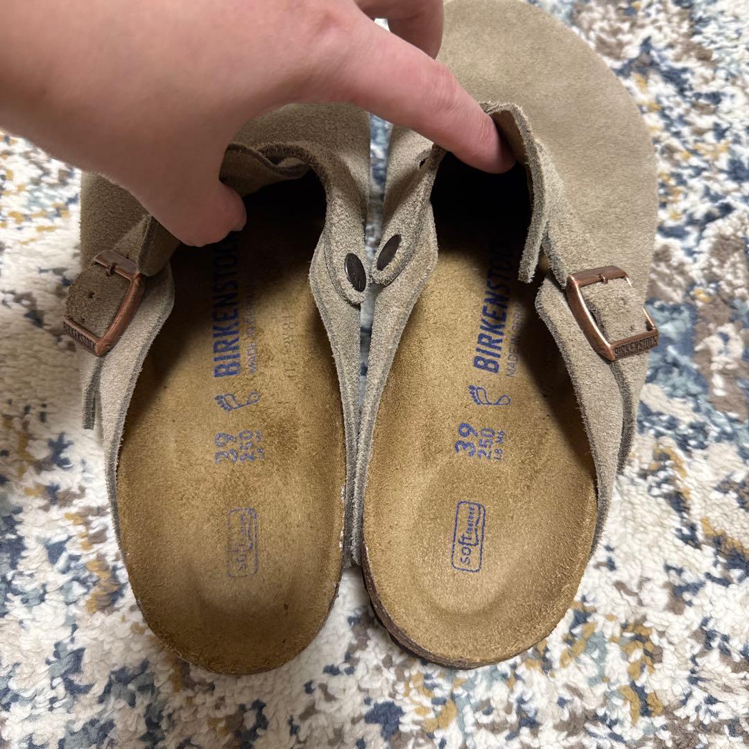 BIRKENSTOCK ボストン　スエードレザートープ　39