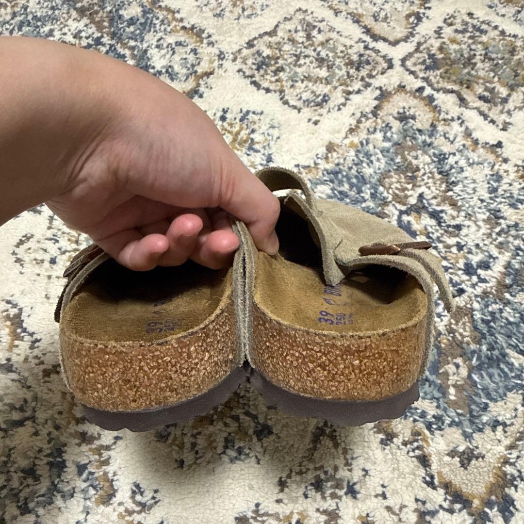 BIRKENSTOCK ボストン　スエードレザートープ　39