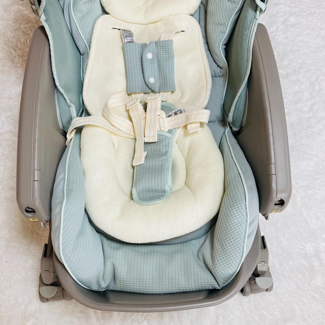 美品 アップリカ ユラリズム オート プレミアム AC 電動ハイローチェア