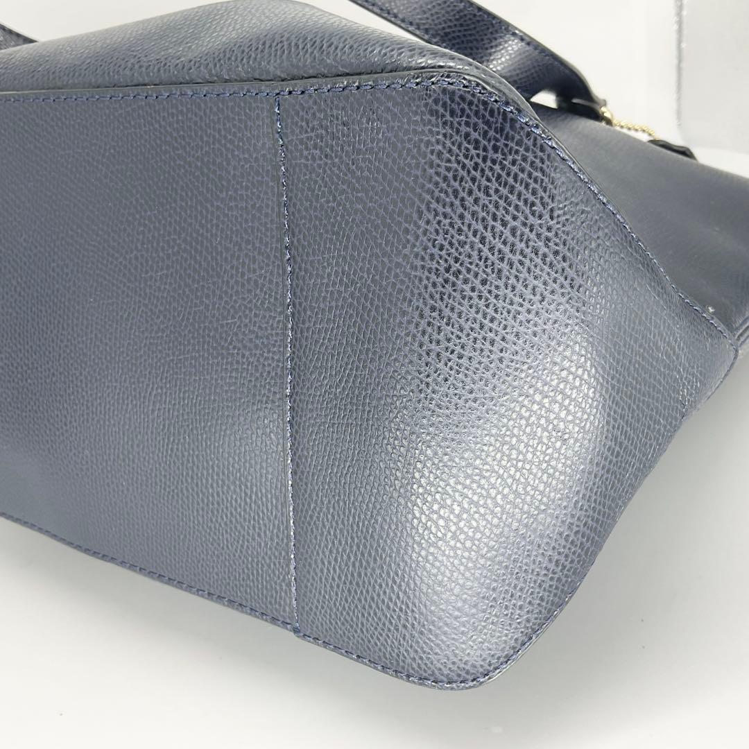【美品】COACH トートバッグ ブラック レザー A4収納可