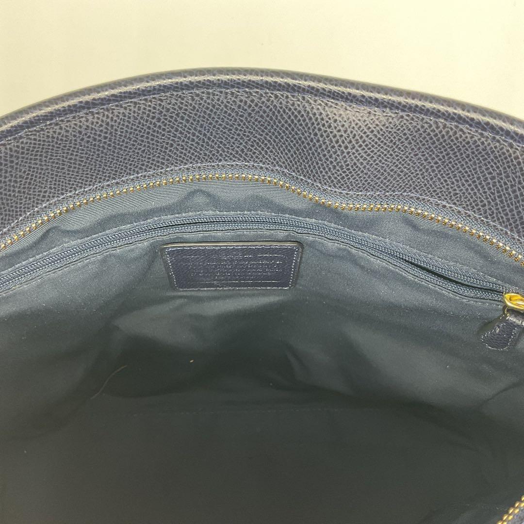 【美品】COACH トートバッグ ブラック レザー A4収納可