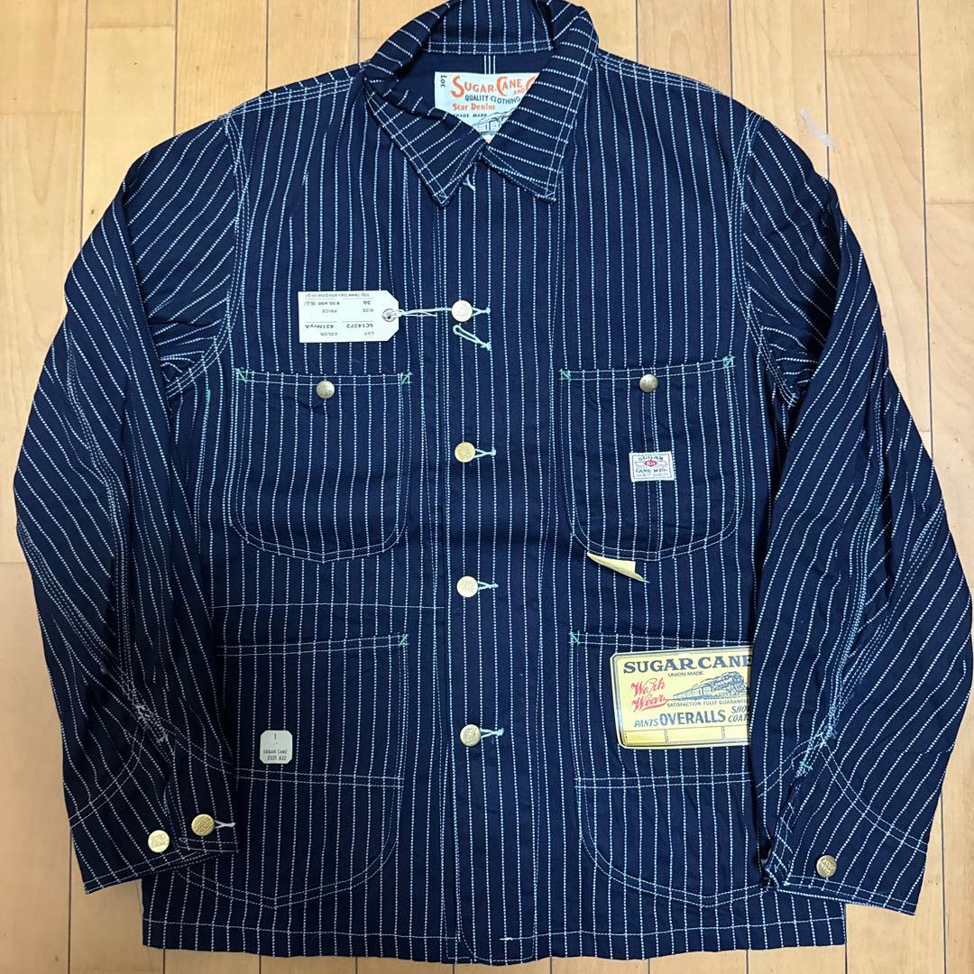 SUGARCANE ウォバッシュストライプ カバーオール 36 美品