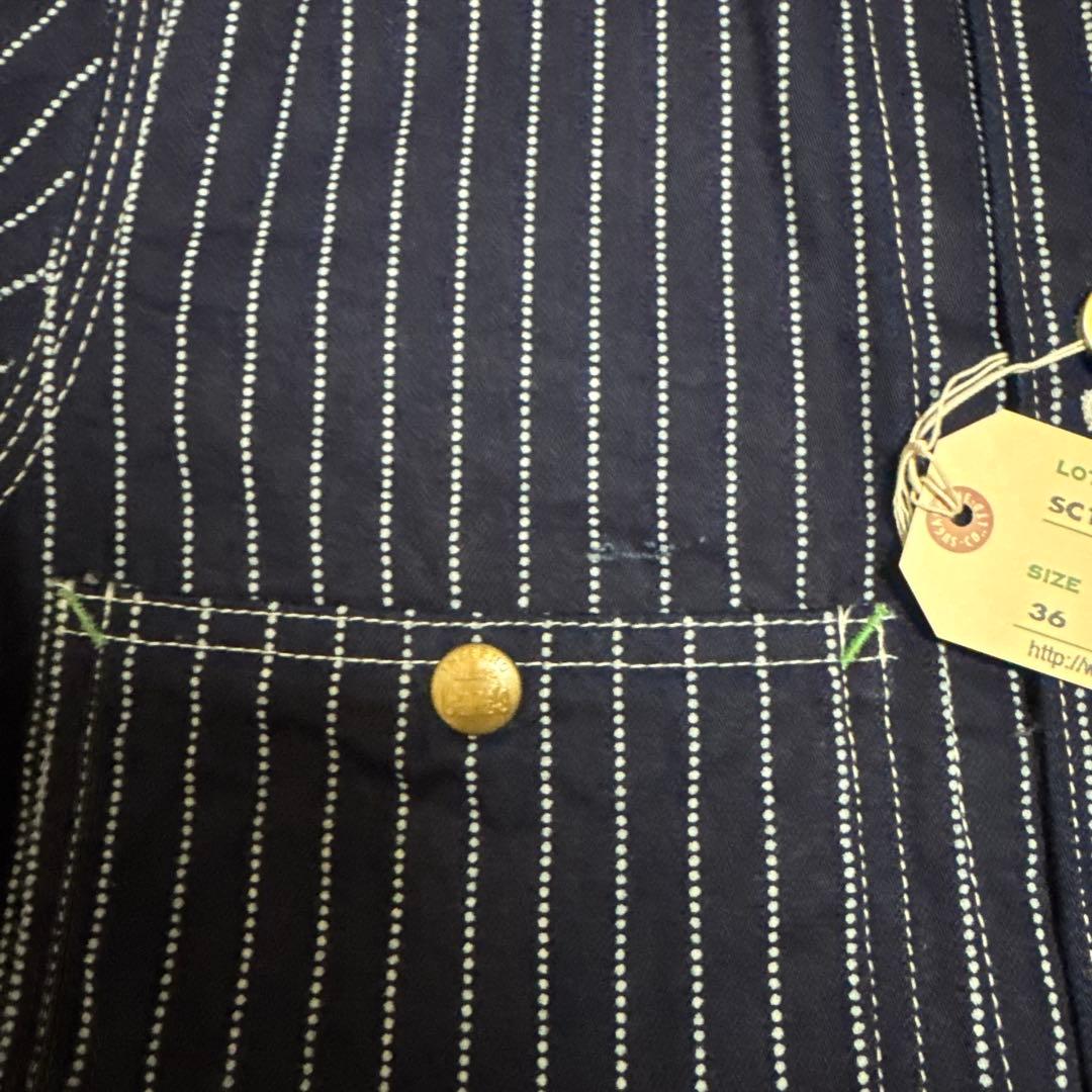 SUGARCANE ウォバッシュストライプ カバーオール 36 美品
