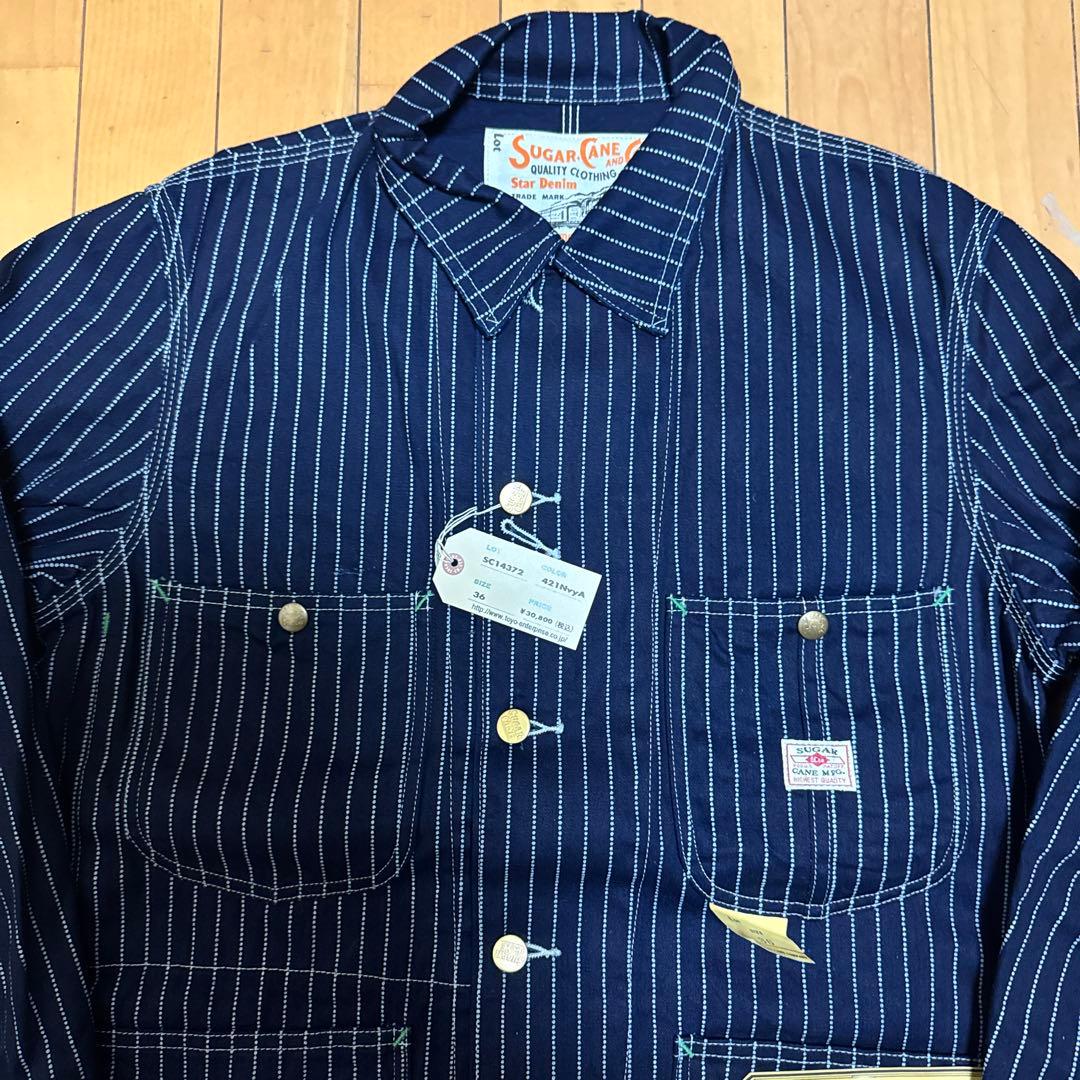 SUGARCANE ウォバッシュストライプ カバーオール 36 美品