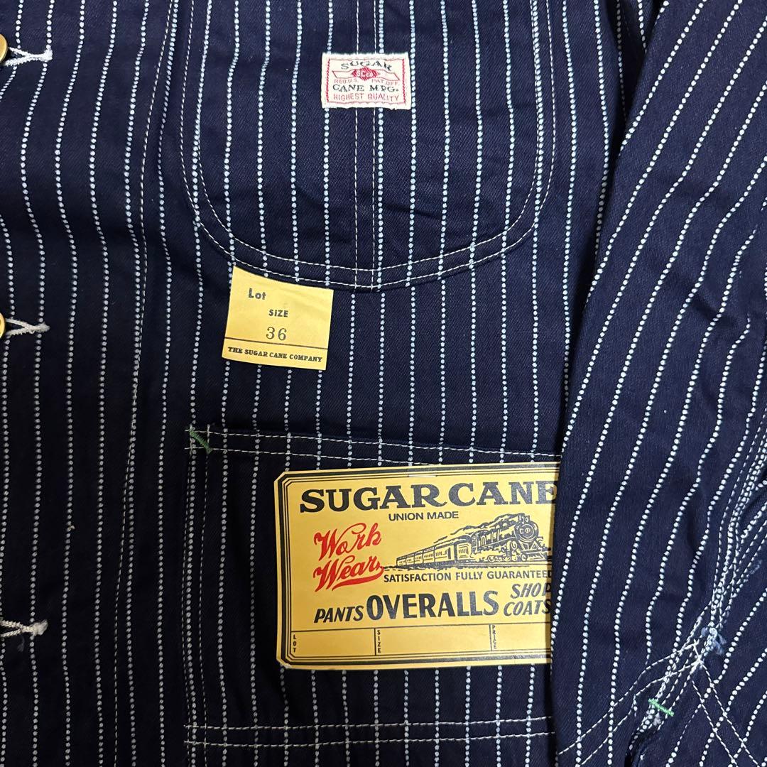 SUGARCANE ウォバッシュストライプ カバーオール 36 美品