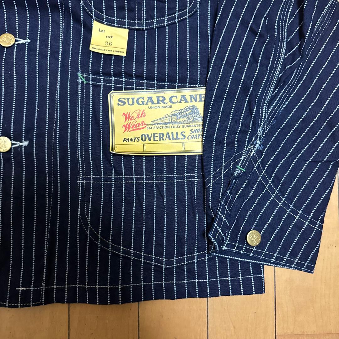 SUGARCANE ウォバッシュストライプ カバーオール 36 美品