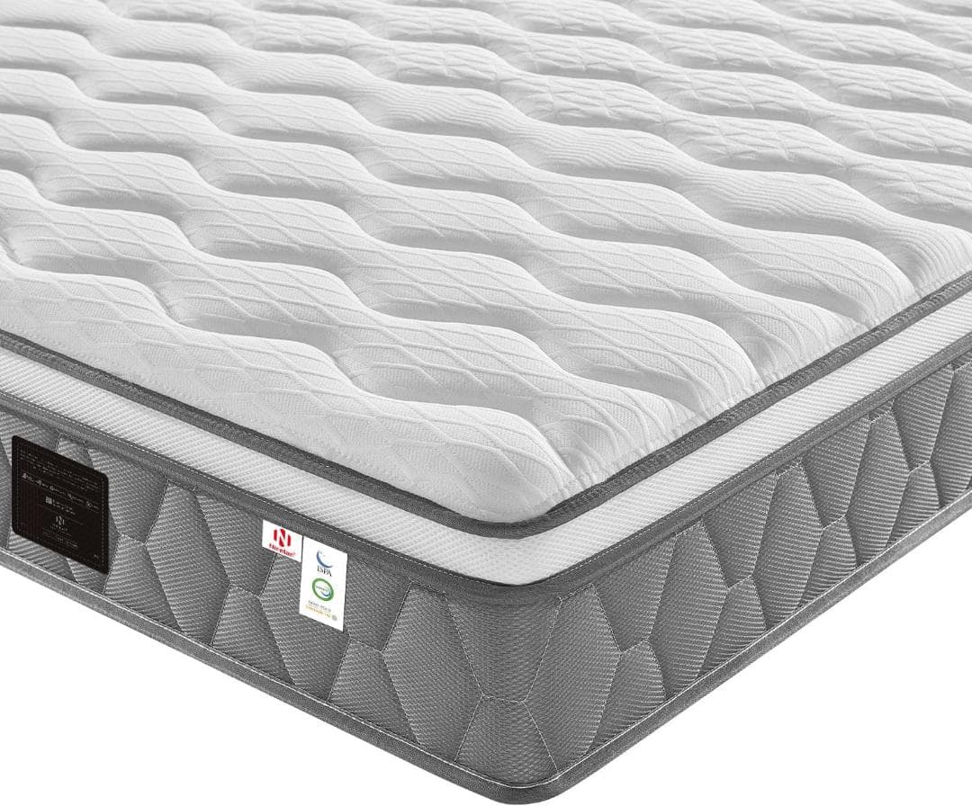 マットレス ダブル 極厚26cm 高反発 高密度ウレタン ポケットコイル式