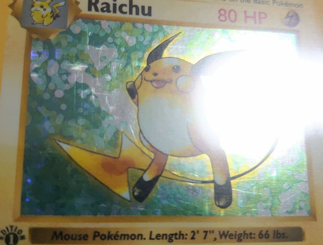 【PSA6】ライチュウ 英語版 初版 1st Edition Base Set