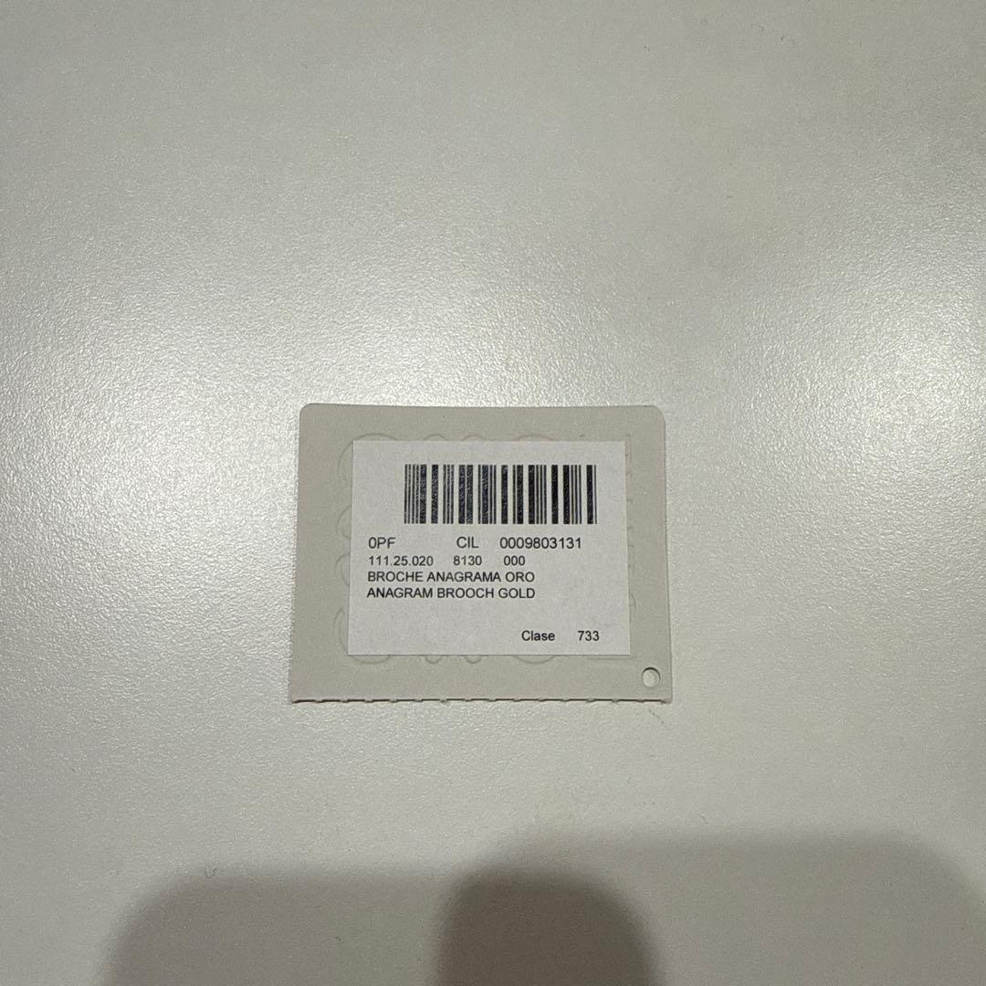 【レディババ】LOEWE アナグラムブローチ ゴールド