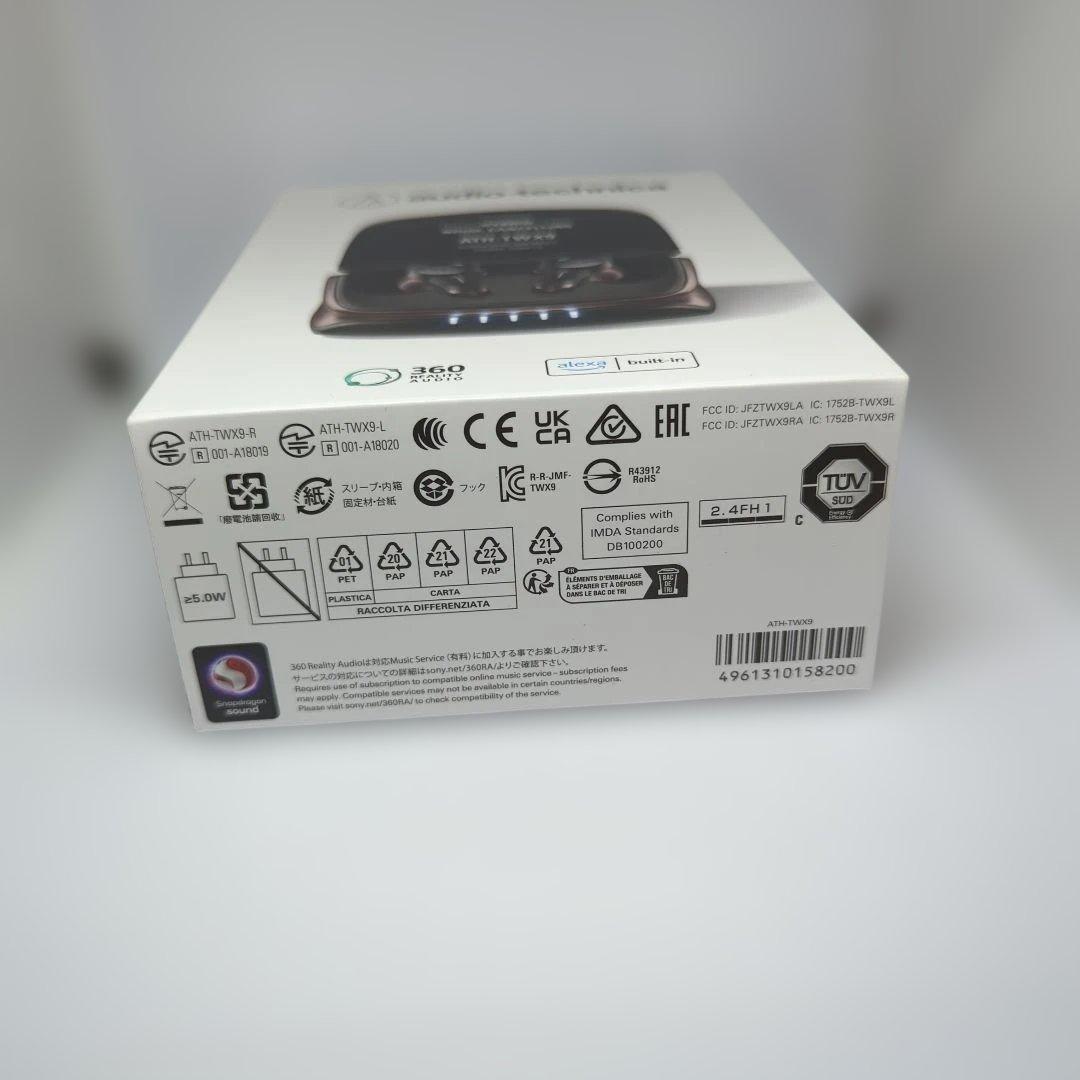 【新品未開封】オーディオテクニカ ATH-TWX9 ワイヤレスイヤホン