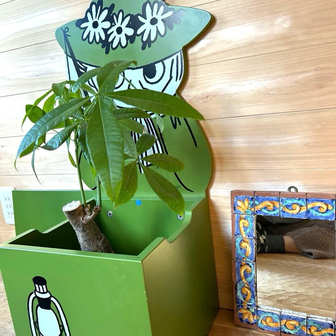 ムーミンキャラクター（スナフキン）収納ボックス花鉢入　椅子としても♪