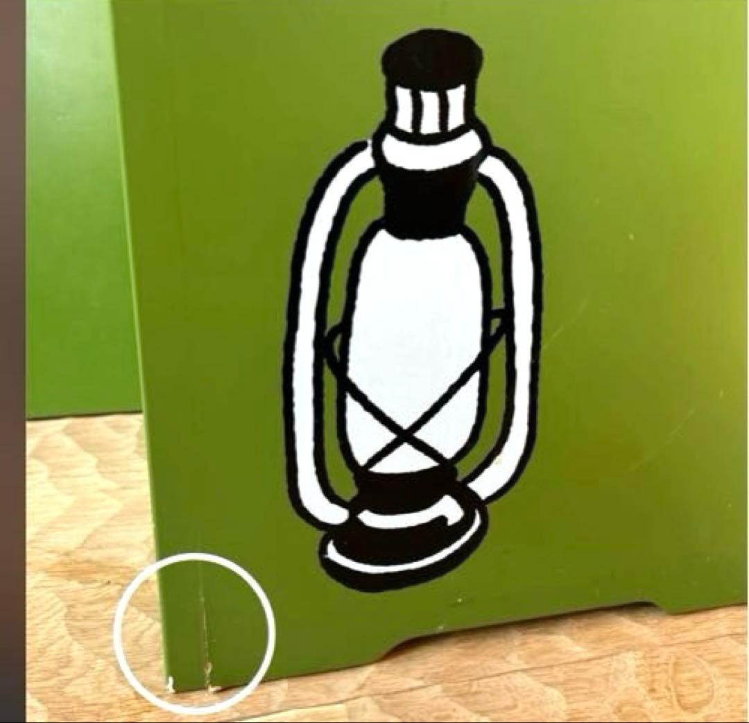 ムーミンキャラクター（スナフキン）収納ボックス花鉢入　椅子としても♪