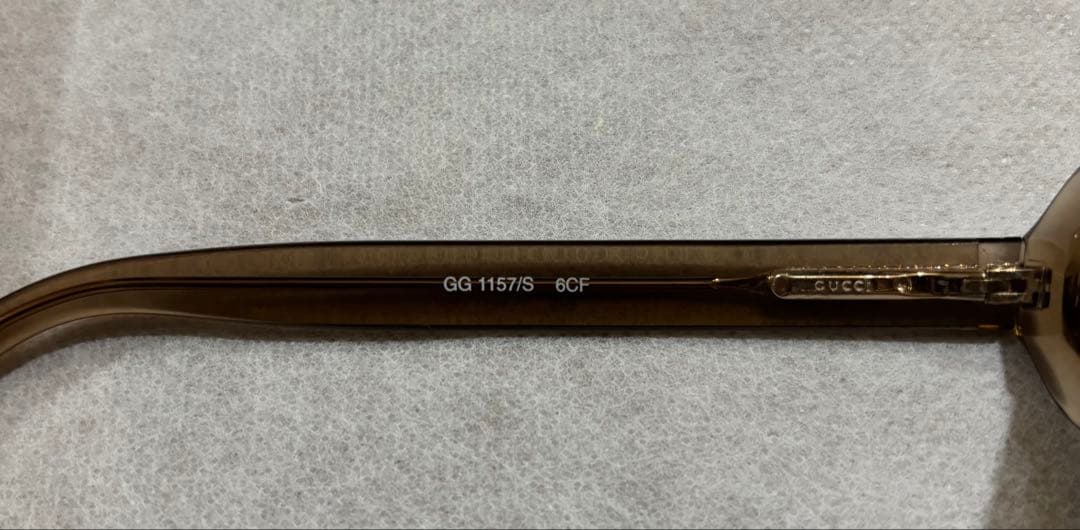 90s gucci サングラス 上杉柊平 氏 着用 モデル　クリアブラウン