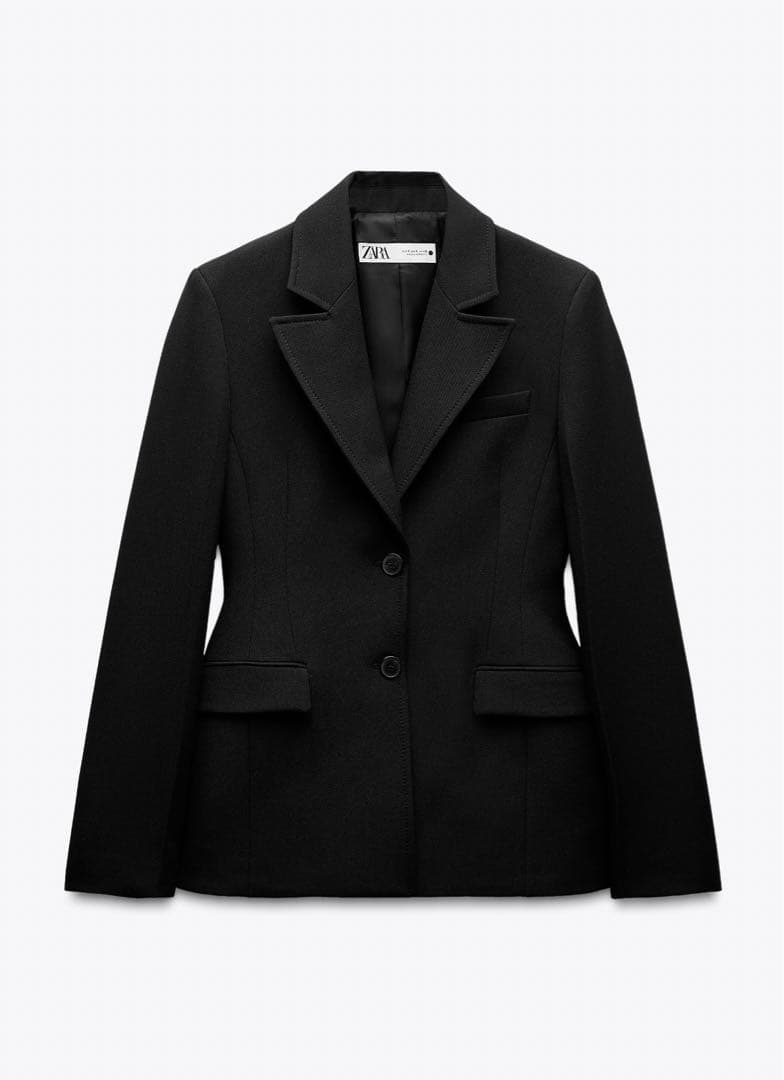 新品タグ付き　ZARA Collectionパデットショルダーテイラードブレザー