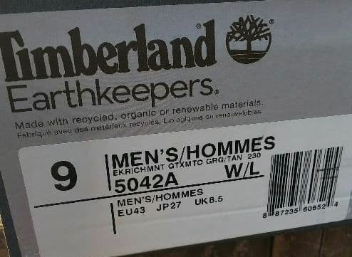 Timberlandティンバーランドゴアテックスモックトゥヌバックレザー9W