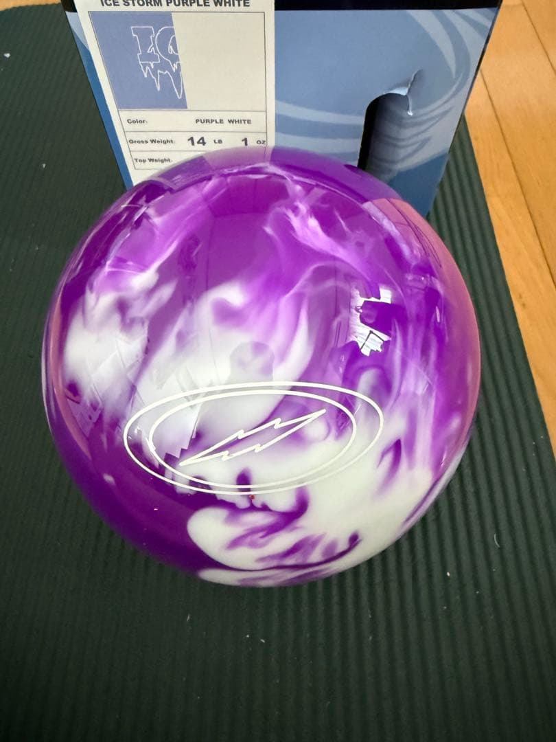 新品 STORM ICE STORM パープルホワイト 14ポンド