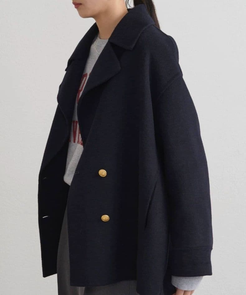 【LOUNGEDRESS】ミドルリバーコート　ネイビー