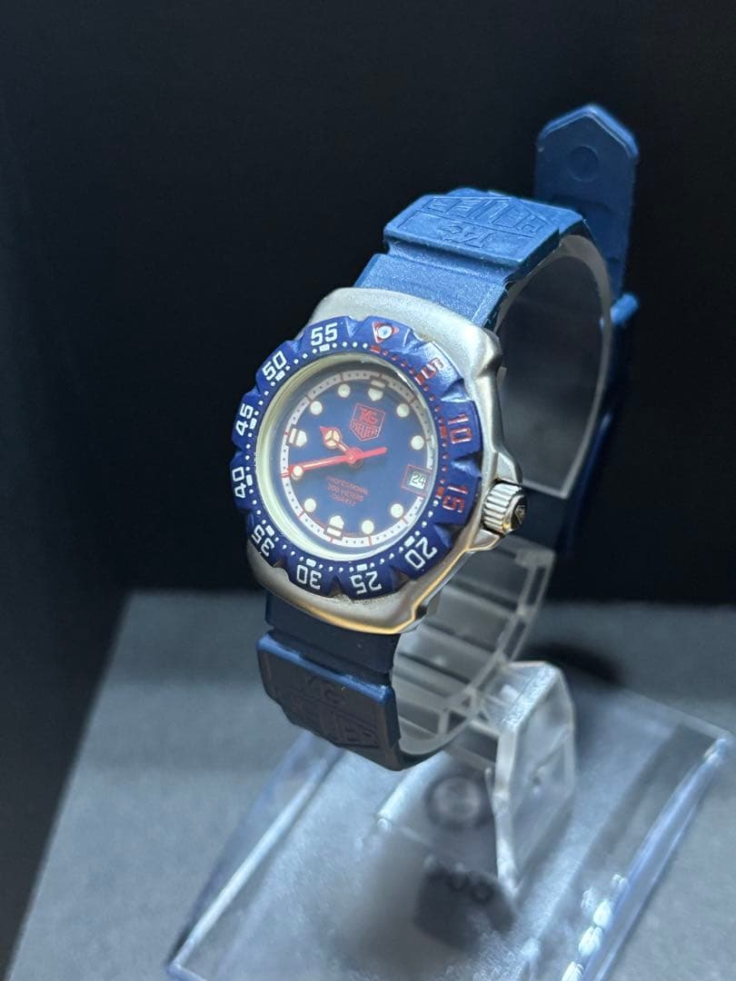 【美品】値下げTAG HEUER フォーミュラー1 ネイビー　プロ　ヴィンテージ