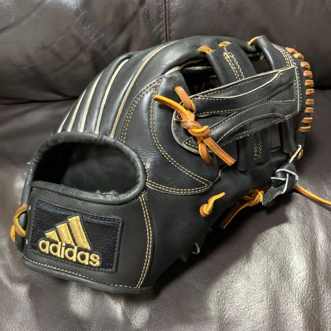 adidas プロフェッショナル　硬式内野手用グローブ 黒