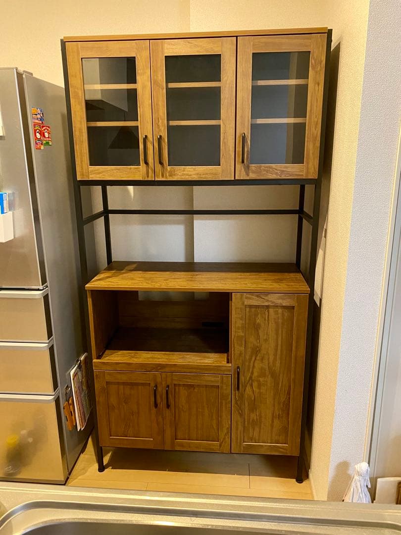 キッチンボード　ヴィンテージテイスト　ニトリ