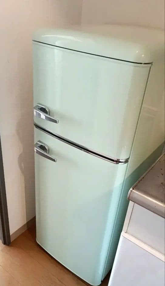 レトロ ミントグリーン 冷蔵庫 キャンセル不可！