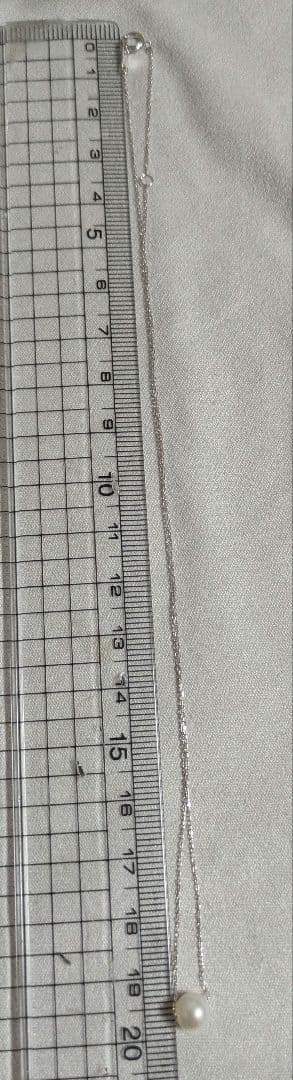 クミキョク✾k10 10金ホワイト一粒パールネックレス