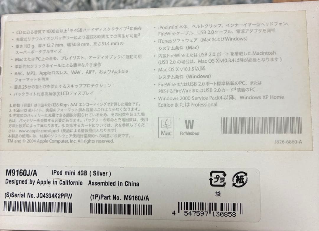 な*様 iPod mini 古い物　動作確認済み