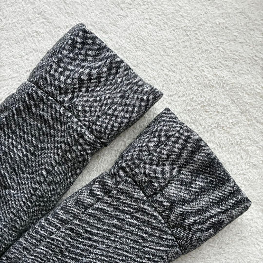 M'S GRACY 美品 レッキスファー フード付きフリルコート 38 黒