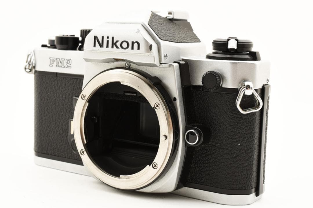 美品 NIKON NEW FM2 シルバー フィルム　モルト新品交換済 C672
