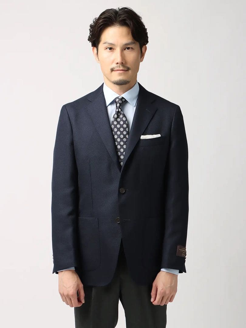 UNIVERSAL LANGUAGE CANONICO ネイビージャケット