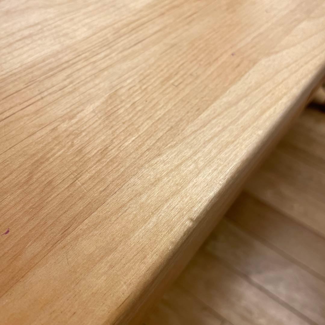 リビングデスク　勉強机　パソコンデスク　無垢材