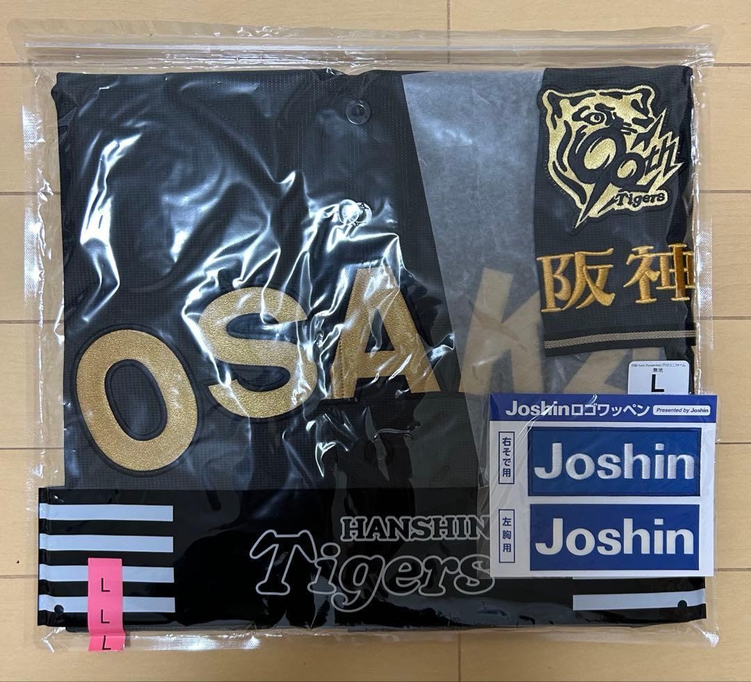 ✨新品✨阪神 背番号無し　B-LUCK DYNAMITE 黒 ユニフォーム L