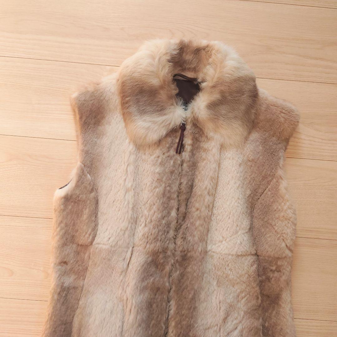 【期間限定出品】Max Mara　ピュアラビットファー　ジレ