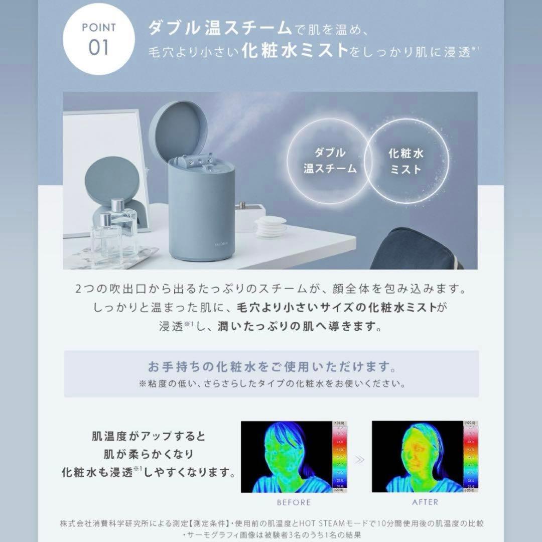 毛穴ケア 保湿 肌の引き締め これ1台 温スチーム 化粧水ミスト 美顔器