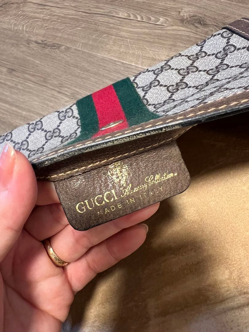 【人気】オールドグッチ　Gucci GGパターン クラッチバッグ
