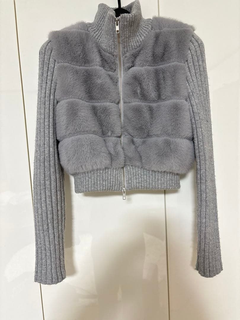 SNIDEL ファーニットブルゾン