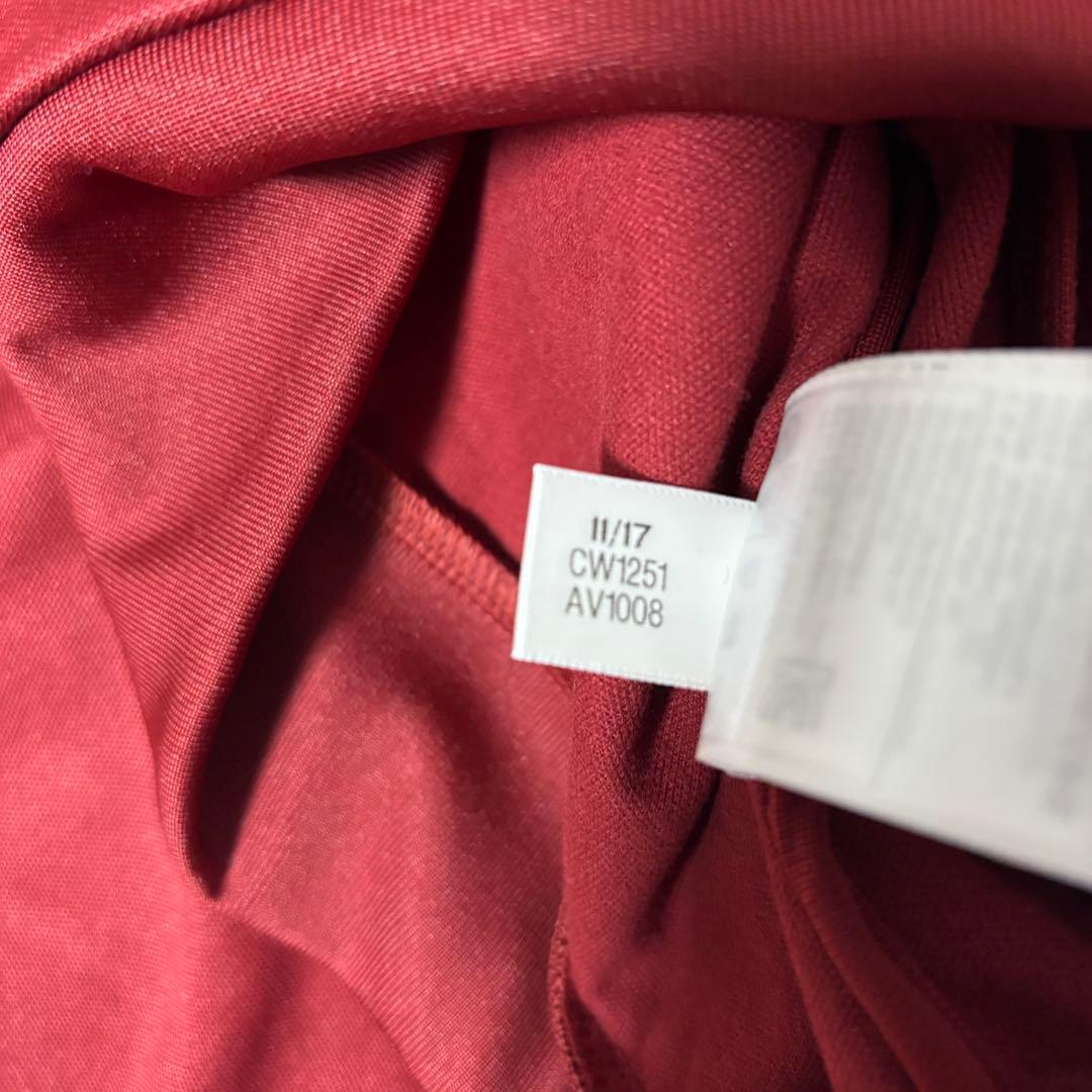 未使用タグ付きアディダス ベッケンバウアー トラックトップボルドー ワインレッド