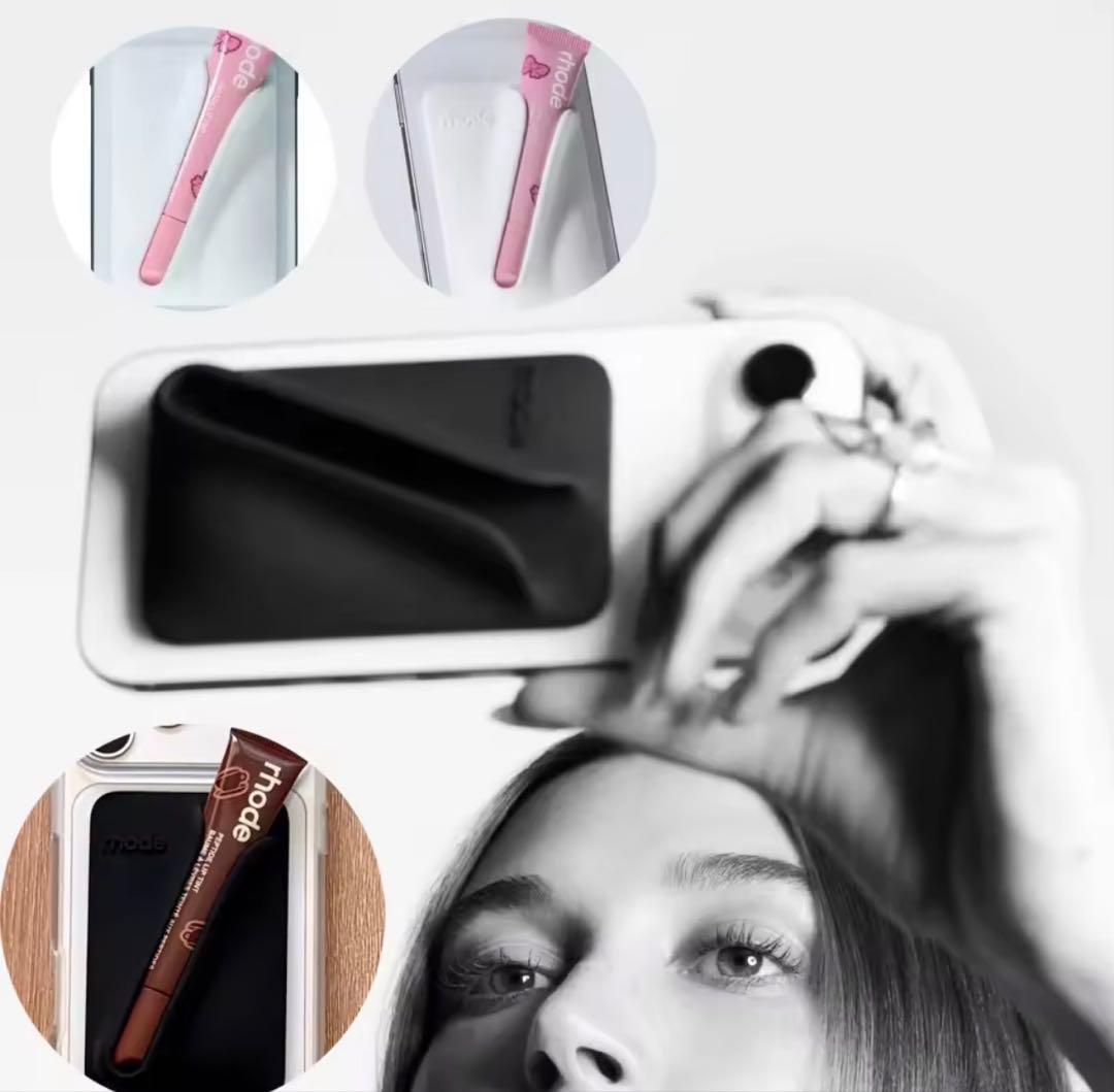 り*ん様 【新品未使用】rhode スナップオンリップケース ブラック　ヘイリー