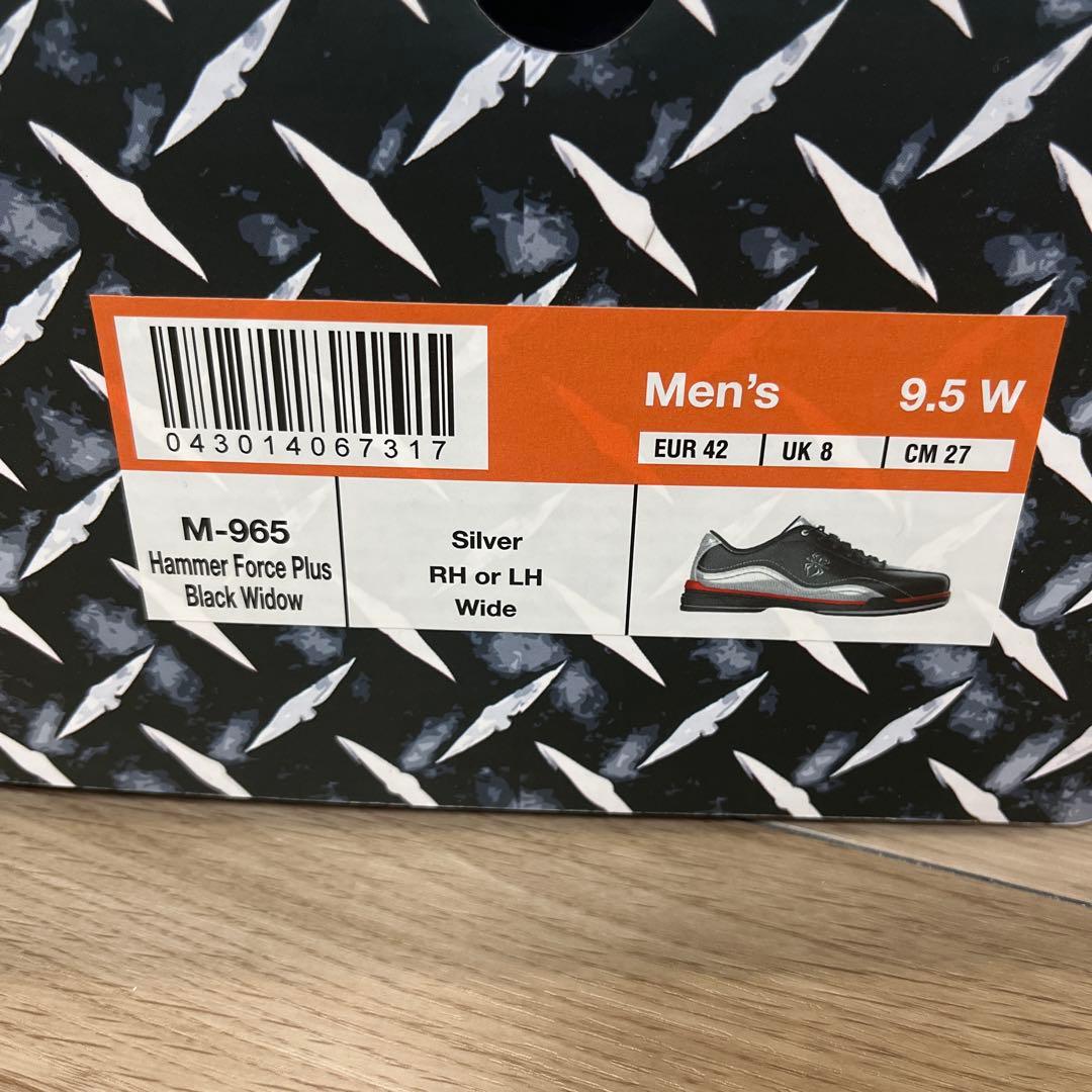 【送料込】hammerブラックウィドーボウリングシューズ　27センチ