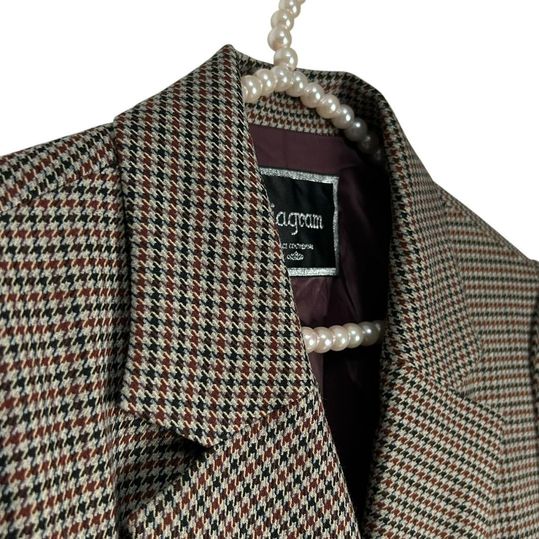 美品　グレースコンチネンタル　ダイヤグラ　ダブルブレストジャケット　36