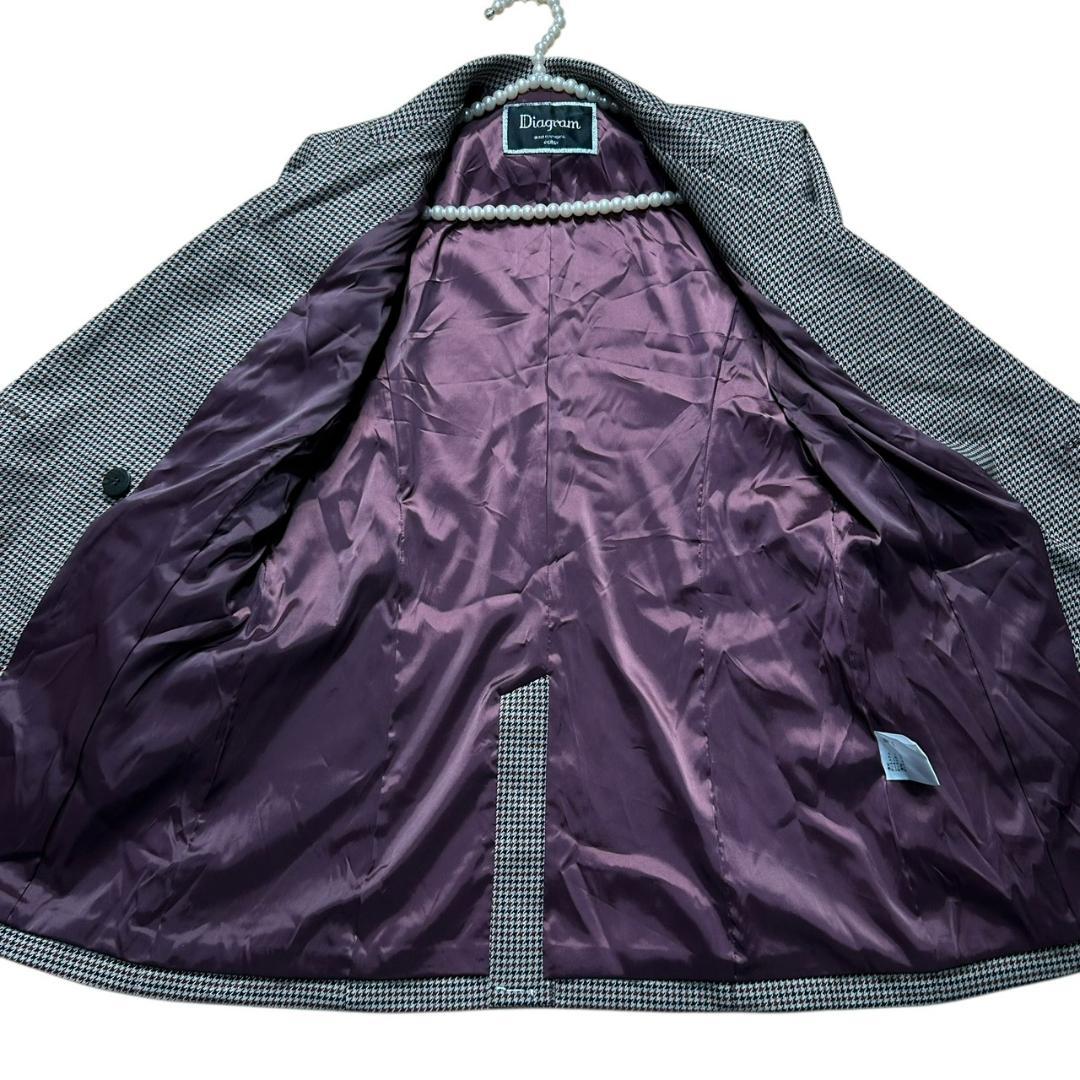 美品　グレースコンチネンタル　ダイヤグラ　ダブルブレストジャケット　36