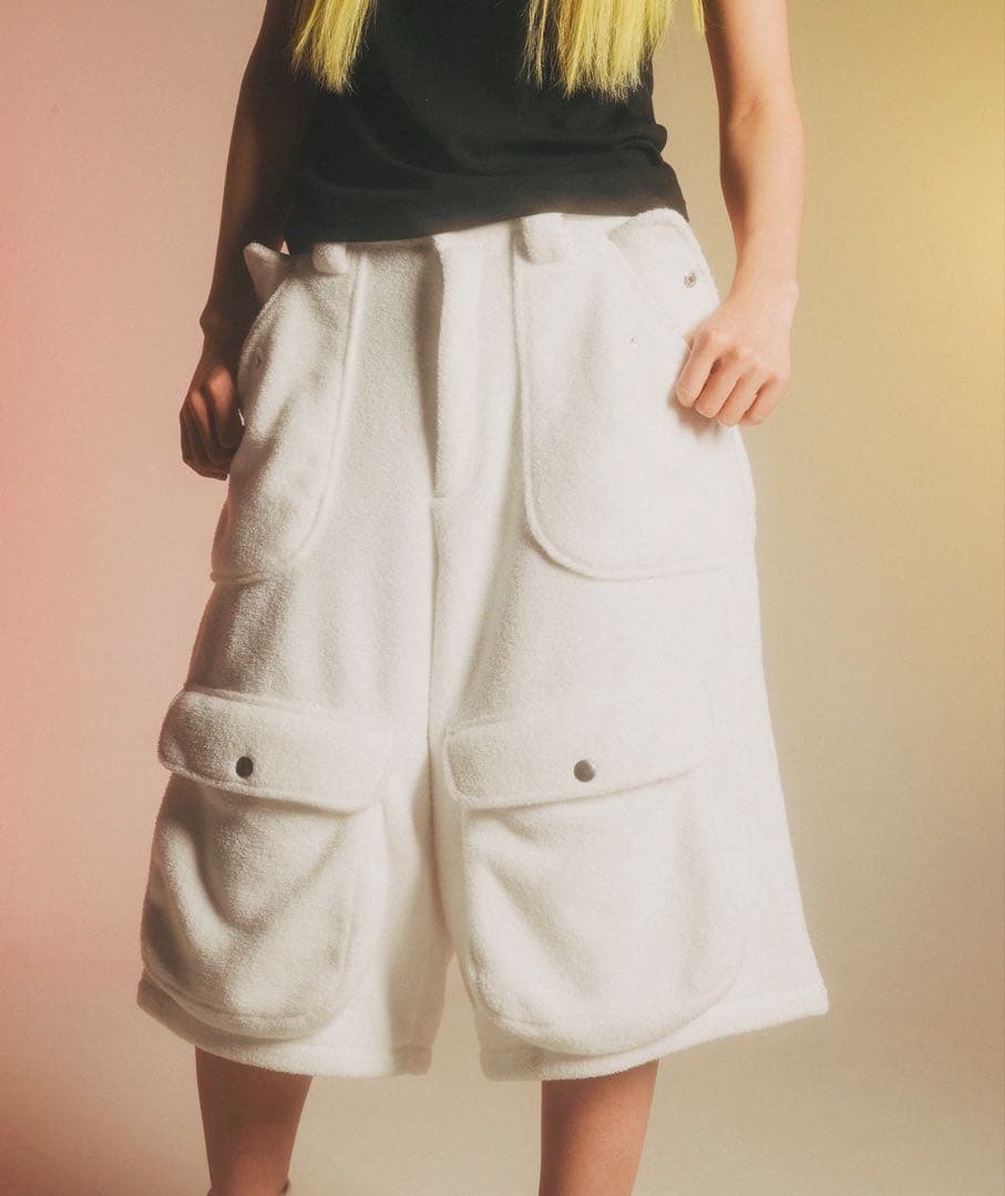 a2o パイルワイドパンツカーゴショーツ